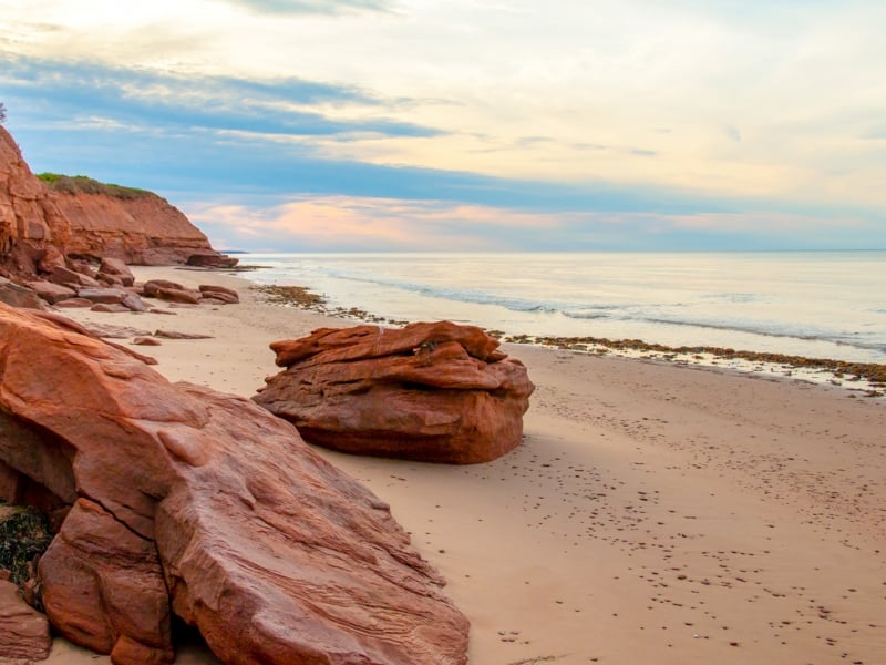 North Rustico harbor and coastal atmosphere in PEI
